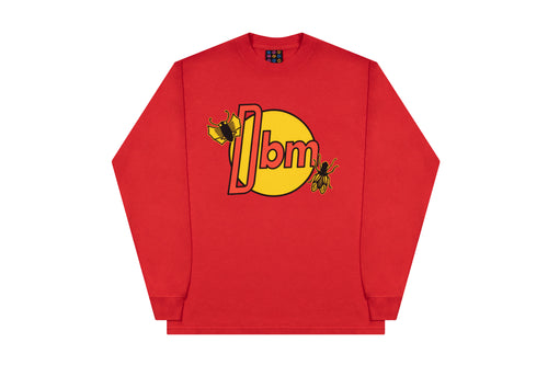 Fly City Long Sleeve Tee- Red